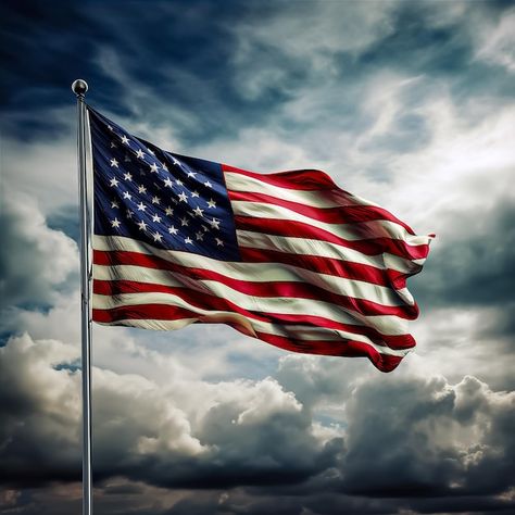 Download this Premium Photo about American flag USA, and discover more than 60 Million Professional Stock Photos on Freepik Us Flag Pictures, Picture Of American Flag, Aesthetic American Flag, American Flag Aesthetic, American Flag Wallpaper Iphone, Usa Flag Wallpaper, Flag Photography, Flag Pictures, Florida Tattoo