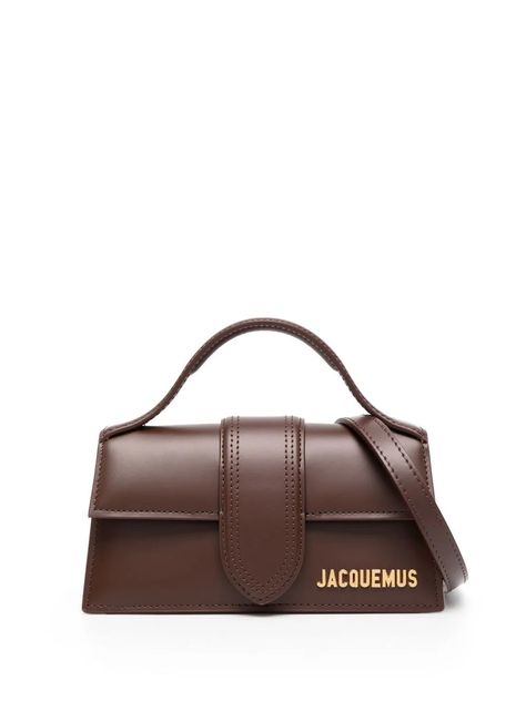 Jacquemus Le Bambino Leather Tote Bag - Farfetch Sac Jacquemus Bambino, Jacquemus Bag Brown, Brown Designer Bag, Vintage Designer Bags, Jacquemus Bag, Fancy Bags, Chanel 2, Brown Bag, Brown Bags