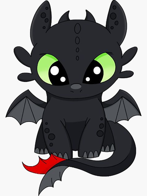 Toothless And Stitch Drawing, Cute How To Train Your Dragon, How To Train A Dragon, How To Train Your Dragon Toothless, Toothless Dragon Cute, Light Fury Drawing, Toothless Dragon Drawing, Toothless Fanart, Toothless Sticker