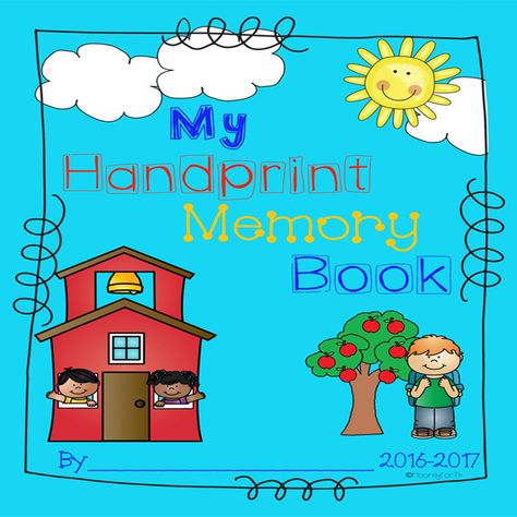 Little Learning Store Handprint Book Preschool, Handprint Memory Book, Transitional Kindergarten Classroom, Preschool Memory Book, Transitional Kindergarten, Pre K Activities, Handprint Crafts, Handprint Art, Teaching Preschool