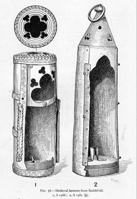 Medieval Lantern Drawing, Medieval Lantern, Lantern Drawing, Tall Lanterns, Museum Of London, Copper Lantern, London Museums, Metal Candlesticks, Medieval Manuscript