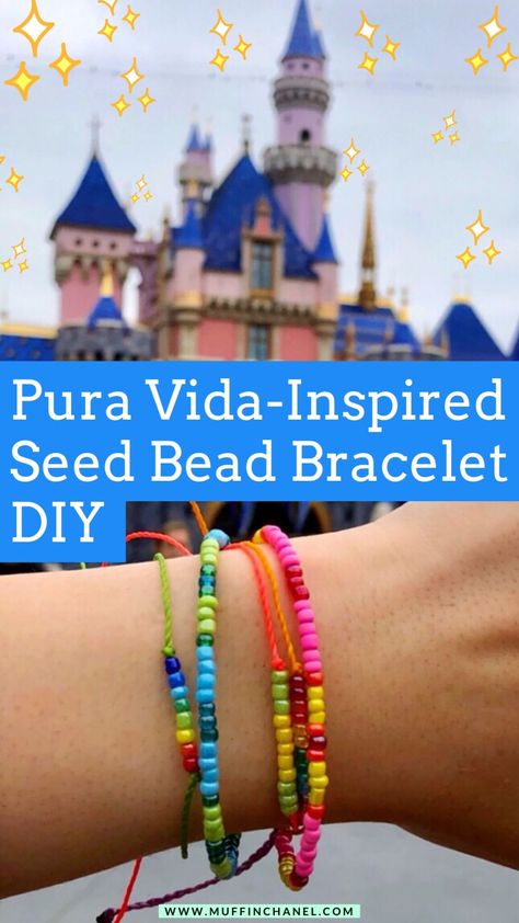 Seed Bead Bracelets Diy How To Make, Seed Bead Bracelets Diy Tutorials, How To Make Seed Bead Bracelets, Easy Seed Bead Bracelet, Diy Seed Bead Bracelet, Pura Vida Bracelets Diy, Bead Bracelets Diy, Wax String Bracelets, Random Hobbies