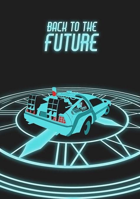 Back to the Future II Back To The Future Poster, Future Iphone, Future Poster, New Retro Wave, Minimal Poster, Movie Prints, Love Film, Alternative Movie Posters, Film Prints