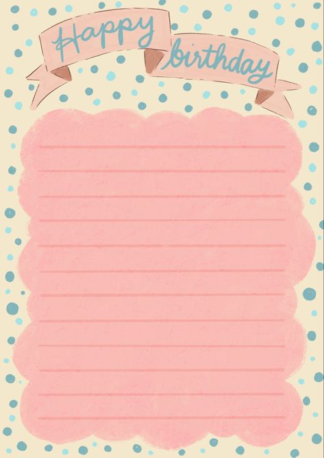 Template For Letters Aesthetic, Stationary Paper Printable Aesthetic, Notepad Design Free Printable, Cute Letter Paper, Pink Stationary, Kawaii Envelopes, Notepad Printable, Digital Stationary, Happy Birthday Writing