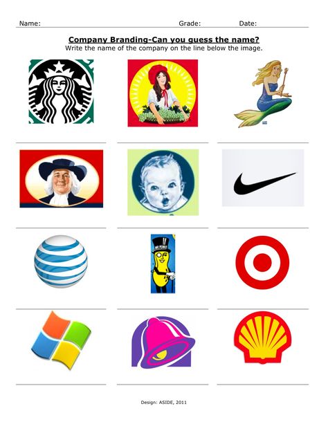 Innovation Design In Education - ASIDE: Designing Information for Media Literacy Education Advertising, Media Literacy Lessons, Logo Quiz Answers, Guess The Logo, Corporate Logos, Environmental Print, Teacher Toolkit, Logo Quiz, Literacy Worksheets