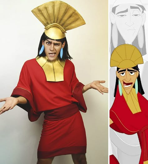 Cos player dresses as favorite Disney characters and his facial expressions are PERFECT! Emperor Kuzco Kuzco Disney, Animated Disney Characters, Cosplay Disney, Carnaval Costume, Character Drawings, Hallowen Costume, صفحات التلوين, Emperors New Groove, Epic Cosplay