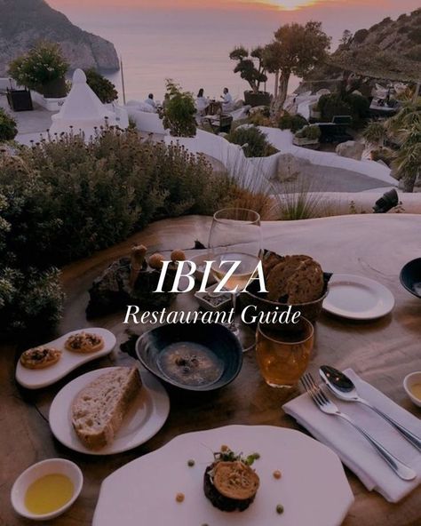 Dinner with a sea view on the beautiful island of Ibiza Old Town Restaurant, Ibiza Restaurant, Ibiza Island, Romantic Restaurants, Ibiza Formentera, Ibiza Travel, Ibiza Town, Ibiza Beach, Romantic Restaurant