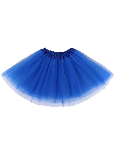 women's 3-layered Ballet Tutu Skirt, Tulle Fibers Short Tulle Skirt, Tutu Women, Girls Tulle Skirt, Mini Skirt Party, Blue Tutu, Tulle Tutu Skirt, Blue Tulle, Halloween Fancy Dress, Tulle Tutu