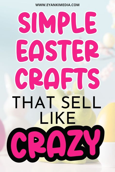 Looking for DIY Easter crafts to sell? You will find the best Easter crafts ideas you can make to sell or use as inspiration to make gifts for family and friends. Easter Craft Gift Ideas, Ideas For Spring Craft Shows, Spring Sewing Crafts To Sell, Easter Gifts To Make For Kids, Best Crafts To Sell Make Money, Easter Sales Ideas, Easter Crafts For Adults To Sell, Crafts For Spring To Sell, Easter Bazaar Ideas