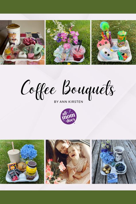 These coffee bouquets are the cutest, and there are endless ideas for personalization!! They are an easy and fun way to show the people in your life that you care.  Discover the story behind them and how it blessed Ann's socks off! Diy Coffee Bouquet, Coffee Bouquet Ideas, Coffee Flower Bouquet, Coffee And Flowers Gift, Starbucks Flower Arrangement, Coffee Bouquet Gift, Coffee Bouquets, Coffee Bouquet, Class Mom