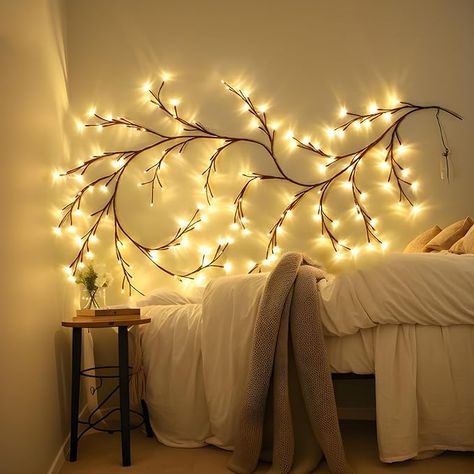 Takken Decor, Lighted Tree Branches, Twig Lights, White Birch Trees, Christmas Light Installation, Led Tree, Indoor String Lights, Festival Diy, Viria