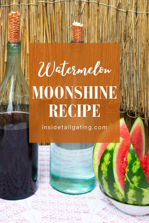 There’s no better way to kick back and enjoy sunny days and warm nights than with some homemade watermelon moonshine! This refreshing drink is perfect for backyard barbecues, pool parties, or just hanging out on the porch. Watermelon moonshine mixes the juicy sweetness of fresh watermelon with the strong kick of moonshine. It’s sweet, fruity, and it packs a punch! Tailgating Drinks, Watermelon Moonshine Recipe, Watermelon Moonshine, Screwdriver Cocktail, Tailgate Drinks, Cold Weather Drinks, Moonshine Cocktails, Ripe Watermelon, Moonshine Recipe