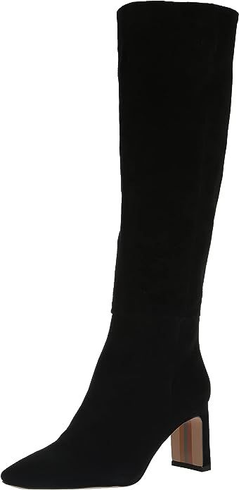 sam edelman sylvia boots Fall Style Outfits, Dressy Boots, Tall Heeled Boots, Modern Boots, Wide Heels, Knee High Leather Boots, Leather Block Heels, Thigh High Boots, Dress With Boots