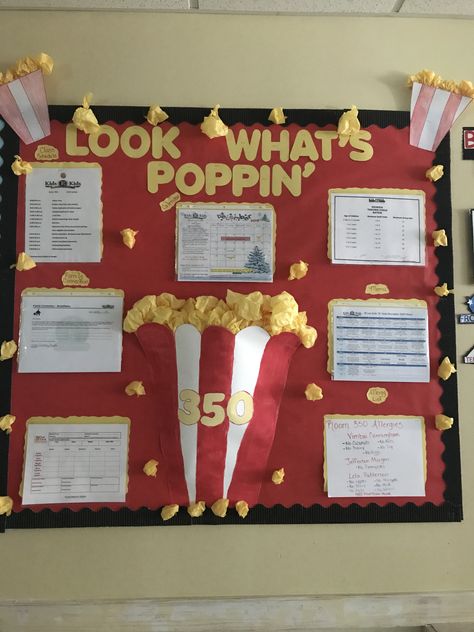 Whats Poppin Bulletin Board, What’s Poppin Bulletin Board, Hospital Staff Bulletin Board Ideas, Bulletin Board Ideas For Clubs, Resident Of The Month Ideas, Work Information Board Ideas, Community Board Ideas Offices, Assisted Living Bulletin Board Ideas, Info Board Ideas