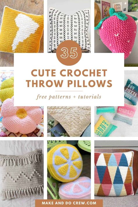 Crochet Patterns For Pillow Covers, Crochet 16x16 Pillow Pattern, Cute Crochet Pillow Pattern, Free Crochet Throw Pillow Patterns, Easy Crochet Pillows Free Patterns, Crochet Patterns For Pillows, Throw Pillow Crochet Pattern Free, Free Crochet Cushion Patterns, Crochet Small Pillow