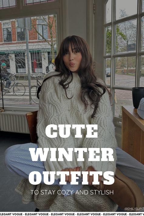 Cute Winter Outfits Winter Chalet Outfit, Christmas Outfit Ideas Comfy, Cottage Outfits Winter, Cozy Glam Outfit, Cozy Chic Outfit Winter, Cute And Cozy Winter Outfits, Outfit Ideas From Shein Winter, Snow Weather Outfits For Women, Cosy Christmas Outfit