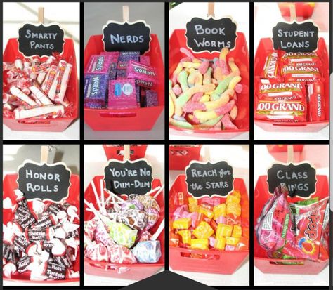 Graduation Candy Bar Ideas Grad Party Candy, Candy Buffet Graduation Party, Graduation Snacks, Candy Buffet Ideas, Graduation Candy Buffet, Graduation Party Pictures, Graduate Party, Graduation Party Desserts, Graduation Candy Bar