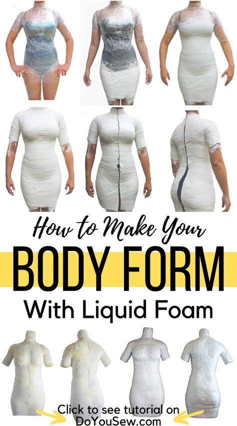 Dress Form Mannequin Diy, Diy Dress Form, Mannequin Diy, Sewing Dress Form, Sew Your Own Clothes, Dress Form Mannequin, Plus Size Sewing, Sewing Alterations, Make Your Own Clothes