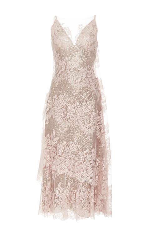 Rodarte Dress, Etro Dress, Drapey Dress, Pink Midi, Drape Dress, Draped Midi Dresses, Mid Calf Dresses, Calf Length Dress, Lace Pink Dress