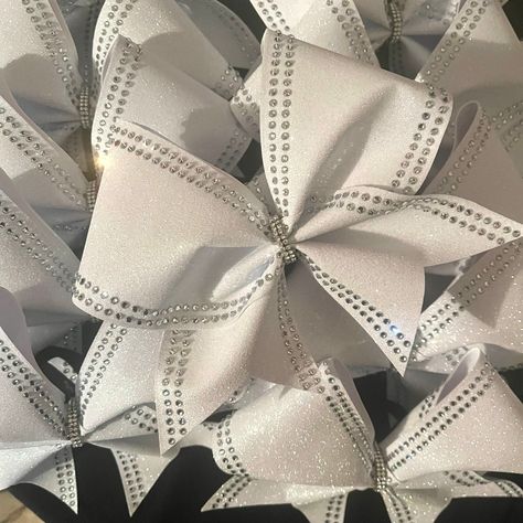 Cheer Bows With Rhinestones, Cheer Merch, Competition Cheer, Sideline Cheer, Team Cheer, Cheerleading Cheers, Cheer Hair Bows, Glitter Cheer Bow, Cheerleading Bows