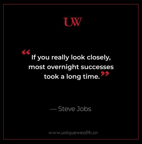 There is no such thing as an overnight success, is there?   #UniqueWealth #success Overnight Success, Steve Jobs, You Really, Take That, Incoming Call, Incoming Call Screenshot, Movie Posters, Quick Saves, Film Posters