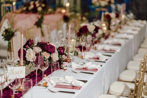 Pink And Burgundy Wedding, Gold And Burgundy Wedding, Burgundy Wedding Theme, Reception Table Settings, Burgundy And Blush Wedding, Wedding Concept, Planning Board, 30th Bday, April Wedding