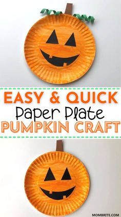 Pumpkin Crafts And Activities For Toddlers, Halloween Craft Ideas For Kindergarten, Halloween Party Arts And Crafts For Kids, October Art Crafts For Kids, Halloween Art Kids Easy, Halloween Pumpkin Activities For Kids, Spooky Arts And Crafts For Kids, Halloween Crafts Preschoolers, Paper Plate Fall Crafts