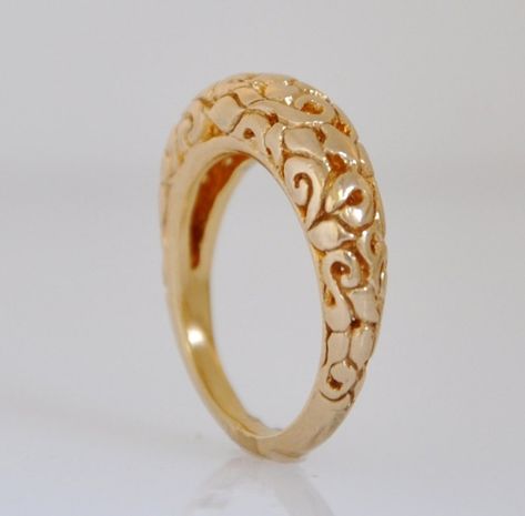 Solid Gold Wedding Band, Unique Gold Rings, Hand Rings, Rings Ideas, Jewellery Indian, Gold Rings Fashion, Gold Statement Ring, Gold Rings Jewelry, Gold Ring Designs