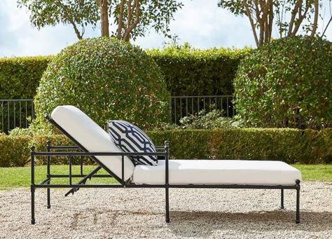 Stylish Outdoor Furniture Pieces - PureWow Sail Cloth, Stylish Outdoor Furniture, William Sonoma, Outdoor Side Table, Williams Sonoma Home, Outdoor Chaise, Teak Outdoor, Outdoor Lounge Furniture, Humble Abode