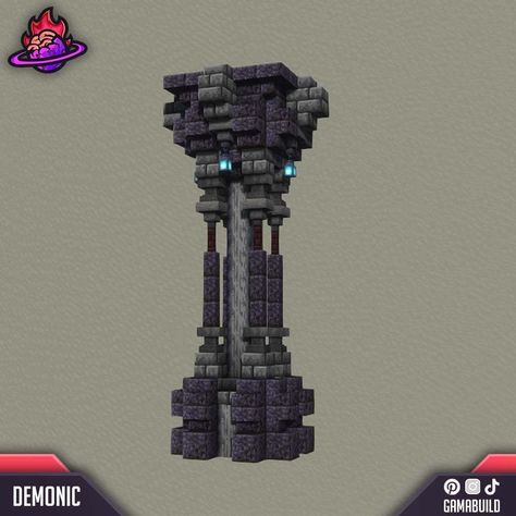 This time we're here with four 3x3 pillar designs 😄 ⚠️Original Content ! Repost is allowed with mentions. ▬▬▬ [ ignore ]… | Instagram Pillars Minecraft Ideas, Cool Base Ideas Minecraft, Castle Pillars Minecraft, Minecraft Pedestal Design, Minecraft Black Stone Builds, Minecraft Deep Slate Gradient, Pillar Ideas Minecraft, Minecraft Nether Room Design, Gothic Style Minecraft Builds