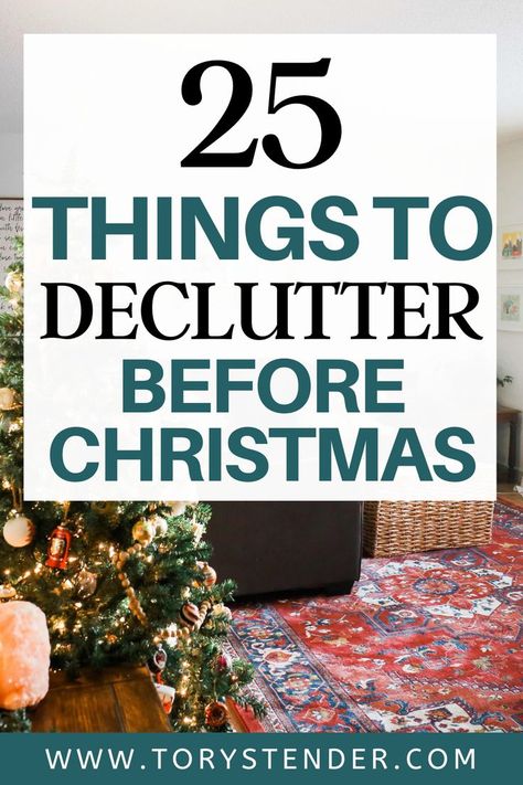 25 things to declutter today! If you're new to decluttering or in a decluttering rut, these ideas will inspire you to declutter your home today! Things To Declutter, Christmas Decoration Storage, Expired Food, Declutter Home, Clutter Free Home, Organize Declutter, Habitat For Humanity, Declutter Your Home, After Christmas