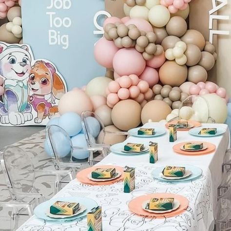 Well hello gorgeous Paw Patrol party! Notice the coloring tablecloth? 📸 @popofcoloraz #kidsparty #pawpatrolbirthday #partyinspo Paw Patrol Rice Crispy Treats, Sky Paw Patrol Party Ideas, Coloring Tablecloth, Patrol Party, Paw Patrol Party, Rice Crispy Treats, Paw Patrol Birthday, Crispy Treats, Rice Crispy