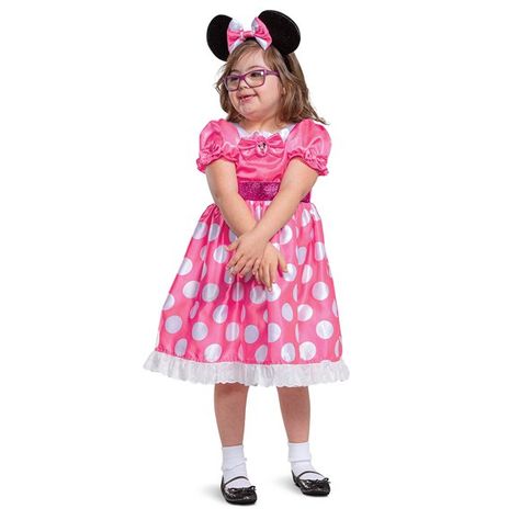 Minnie Mouse Halloween Costume, Minnie Costume, Overlap Skirt, Minnie Mouse Costume, Minnie Mouse Halloween, Pink Satin Dress, Mouse Costume, Minnie Mouse Ears Headband, Minnie Mouse Dress