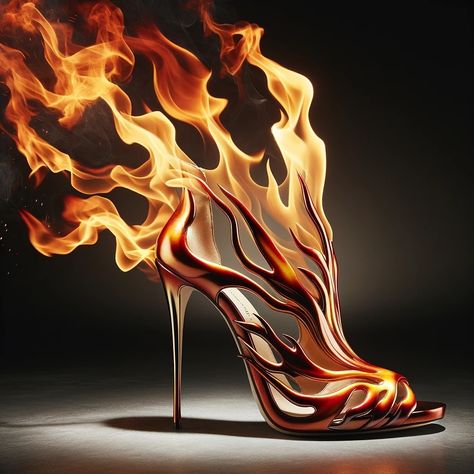 Would you wear it? #highheels #highheelshoes #highheelslover #woman #womenstyle #ai #aiart #aiartcommunity #digitalai #digitalaiart Fire Shoes Heels, Strange Shoes, Queen Shoes, Junk Kouture, Whimsical Shoes, Casino Royale Theme, Fire Shoes, Caged Shoes, Wearable Sculpture