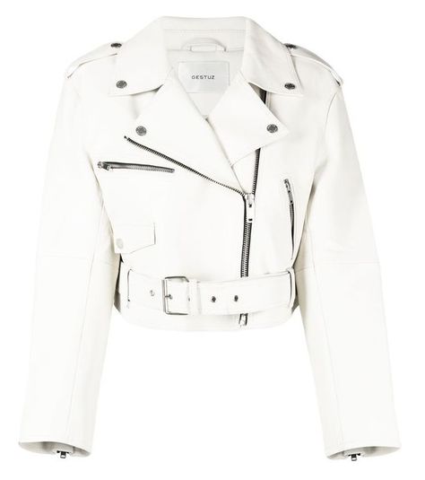 Designer Leather Jackets, Biker Jackets, Cropped Leather Jacket, White Jacket, Celebrity Outfits, Formal Outfit, Fashion Lookbook, Leather Jackets Women, Leather Jackets