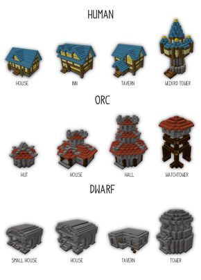 World of Warcraft Building Bundle Minecraft Project                                                                                                                                                                                 More Bulding Minecraft, Minecraft Bunker, Minecraft Layout, Construction Minecraft, Minecraft Building Guide, Minecraft Welten, Minecraft Decoration, Minecraft Houses Blueprints, Minecraft Structures