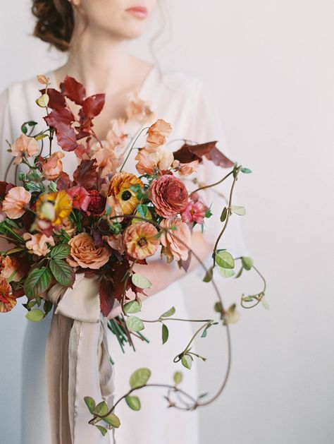 Bridesmaid Bouquet Alternatives, Fall Bridal Bouquet, Earth Tone Wedding, Blush Bridal Bouquet, Silk Bridal Bouquet, Bridal Bouquet Pink, Bridal Bouquet Fall, Silk Wedding Bouquets, Autumn Bride