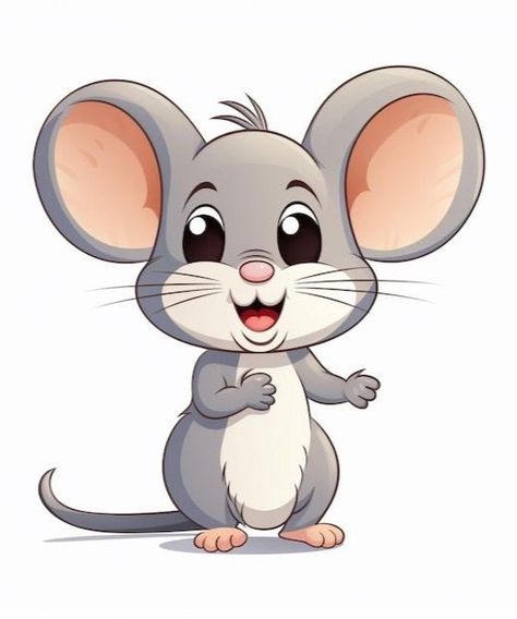 Comic Strip Ideas, Easy Steps To Draw, Sketches Cartoon, Steps To Draw, Cartoon Rat, Animation Tips, 2d Cartoon, Mouse Illustration, Whimsical Art Paintings