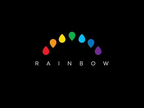 Rainbow Logo Ideas, Pride Logo Design, Lgbtq Logo, Food Logo Ideas Creative, Rainbow Logo Design, Rainbow Branding, Food Logo Ideas, Rainbow Website, Logo Ideas Creative