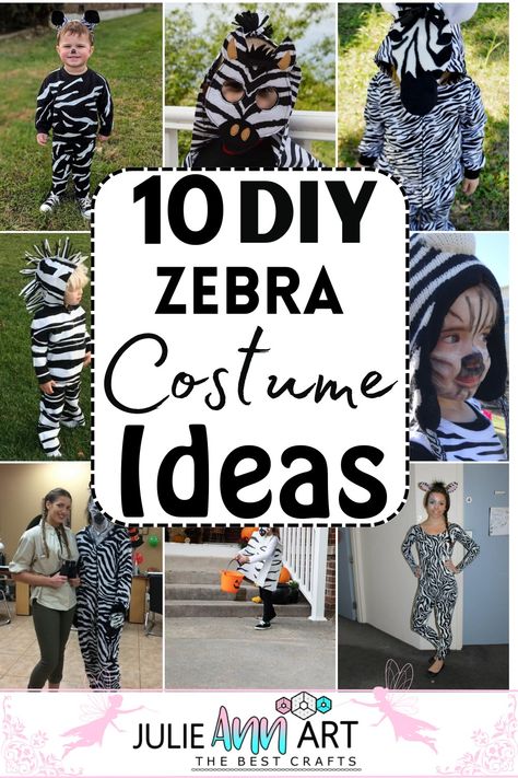 DIY Zebra Costume Ideas 1 Toddler Zebra Costume, Homemade Zebra Costume, Easy Zoo Animal Costumes, Diy Safari Animal Costume, Diy Zebra Costume Women, Zebra Diy Costume, Adult Animal Costume Diy, Diy Jungle Costume, Diy Zoo Animal Costume