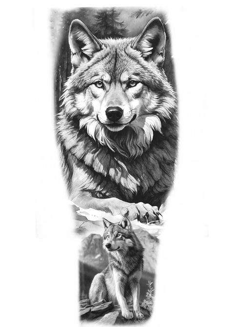 Rip Tattoos, Wolf Tattoos For Women, Tatoo Dog, Animal Stencils, Big Cat Tattoo, Kakashi Sharingan, Animal Sleeve Tattoo, Flash Ideas, Ink Therapy