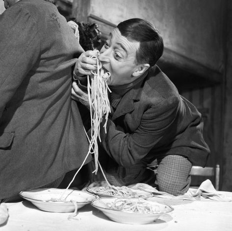 Food is a powerful tool in storytelling. Here, the 11 best scenes, featuring Italian foods, in both domestic and international films. https://italysegreta.com/11-best-italian-food-scenes-in-movies/ Eating Spaghetti, Pasta Italiana, Best Italian Recipes, Italian Artist, White Photo, Movie Scenes, Historical Photos, Italian Recipes, Vintage Photos