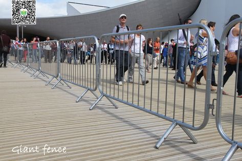 crowd control barriers Road Traffic Safety, Construction Fence, Portable Fence, Fence Construction, Concert Crowd, Crowd Control Barriers, Wire Mesh Fence, Gabion Wall, Safety Barriers