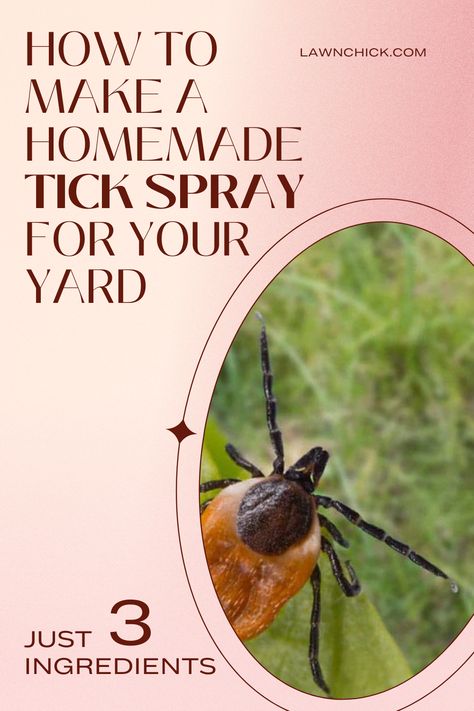 How to Make a Homemade Tick Spray For Your Yard - Just 3 Ingredients Tick Free Yard, How To Keep Ticks Out Of Your Yard, How To Get Rid Of Ticks In Yard, Tick Repellent For Yard, Tick Spray For Yard, How To Repel Flies, Homemade Tick Repellent, Get Rid Of Ticks, Natural Tick Repellent