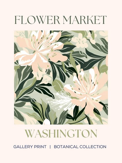 Explore the Beauty of America's Floral Tapestry with our Flower Market Art Print Collection - Celebrating the National Flowers of Each State! Welcome to our enchanting Flower Market Art Print collection, where we proudly present a captivating ode to the diverse botanical wonders of the United States. Immerse yourself in a vibrant symphony of colors, shapes, and fragrances as we showcase the exquisite national flowers representing each state in all their resplendent glory. Neutral Wall Posters, Neutral Wall Prints, Flower Market Art, Prints Collage, Flower Posters, Printable Wall Collage, Market Art, National Flower, Flower Market Poster