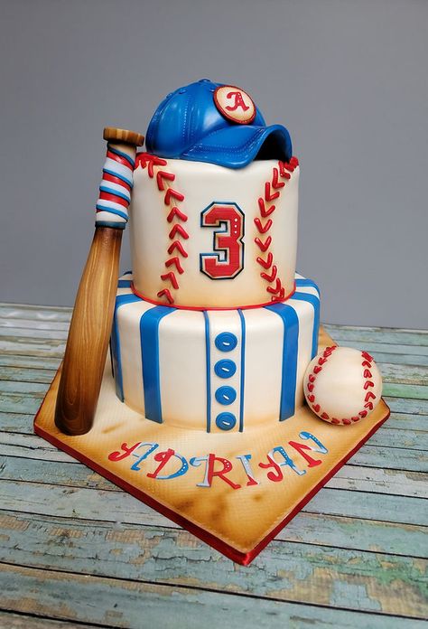 details Baseball Themed Cake, Baseball Theme Cakes, Cheshire Cat Cake, Elmo Smash Cake, Baseball Birthday Cakes, Nightmare Before Christmas Cake, Cars Theme Cake, Baseball Theme Birthday, Colorful Cake