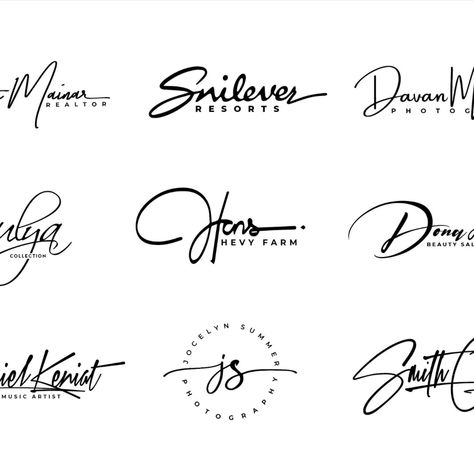 I will do signature,handwritten,calligraphy,scripted logo design Calligraphy Logo Design Ideas, Artistic Signature Ideas, Handwriting Logo Design, Cursive Logo Design, Hand Writing Logo, Signature Logo Ideas, Logo Handwriting, Handwritten Logo Design, Script Logo Design