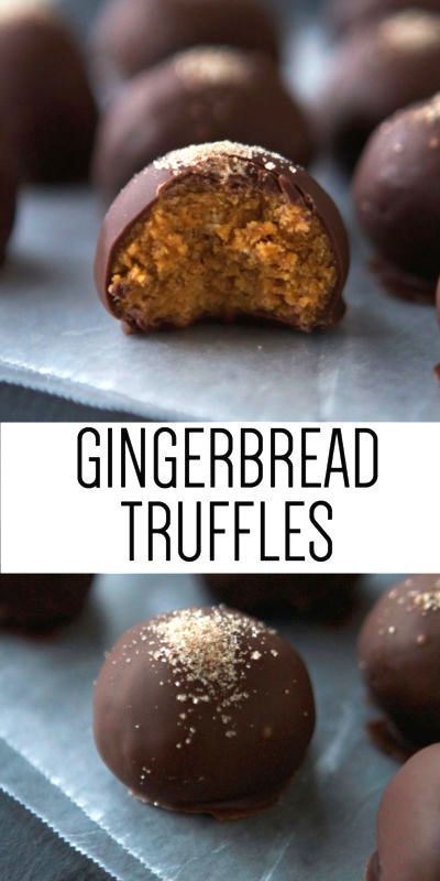 Gingerbread Truffles!!! Only 3 ingredients needed :D :D :D Christmas Cookie Platters, Dessert Nouvel An, Gingerbread Truffles, Gifts From The Kitchen, Gingerbread Recipes, Cookie Platters, New Year's Desserts, Homemade Truffles, Chocolate Balls