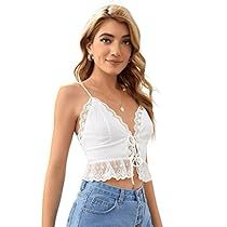 Crop Top Shirt, Crop Top Shirts, Cami Crop Top, Cami Tanks, Women Lace, Lace Trim, Spaghetti Strap, Spaghetti, Top Shirt