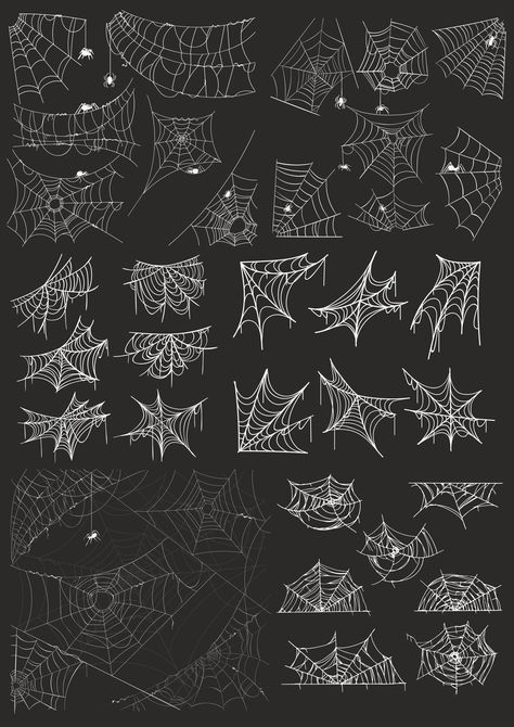 Spider Web Drawing, Spider Drawing, Arte Punk, Spider Webs, Halloween Drawings, Doodle Art Designs, Tattoo Design Drawings, Sketchbook Art Inspiration, Art Inspiration Drawing